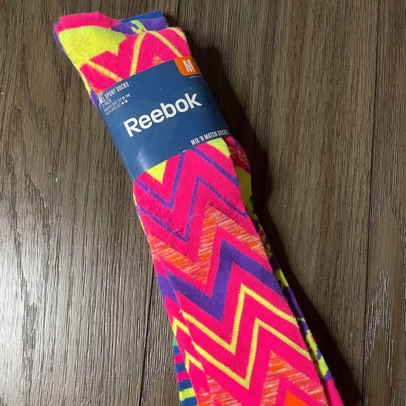 Reebok tall socks bright colors - NWT - Picture 3 of 4